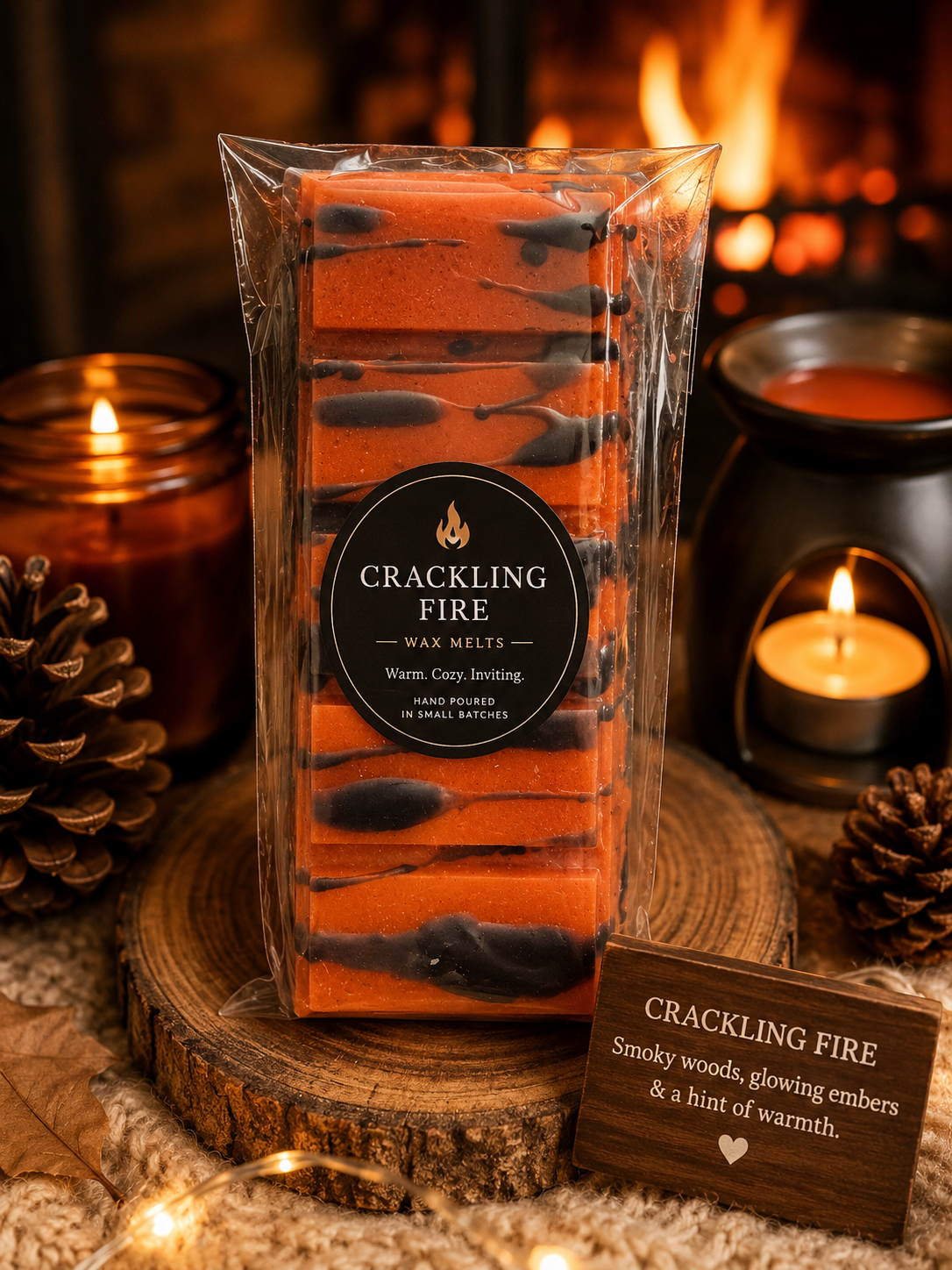 Crackling fire