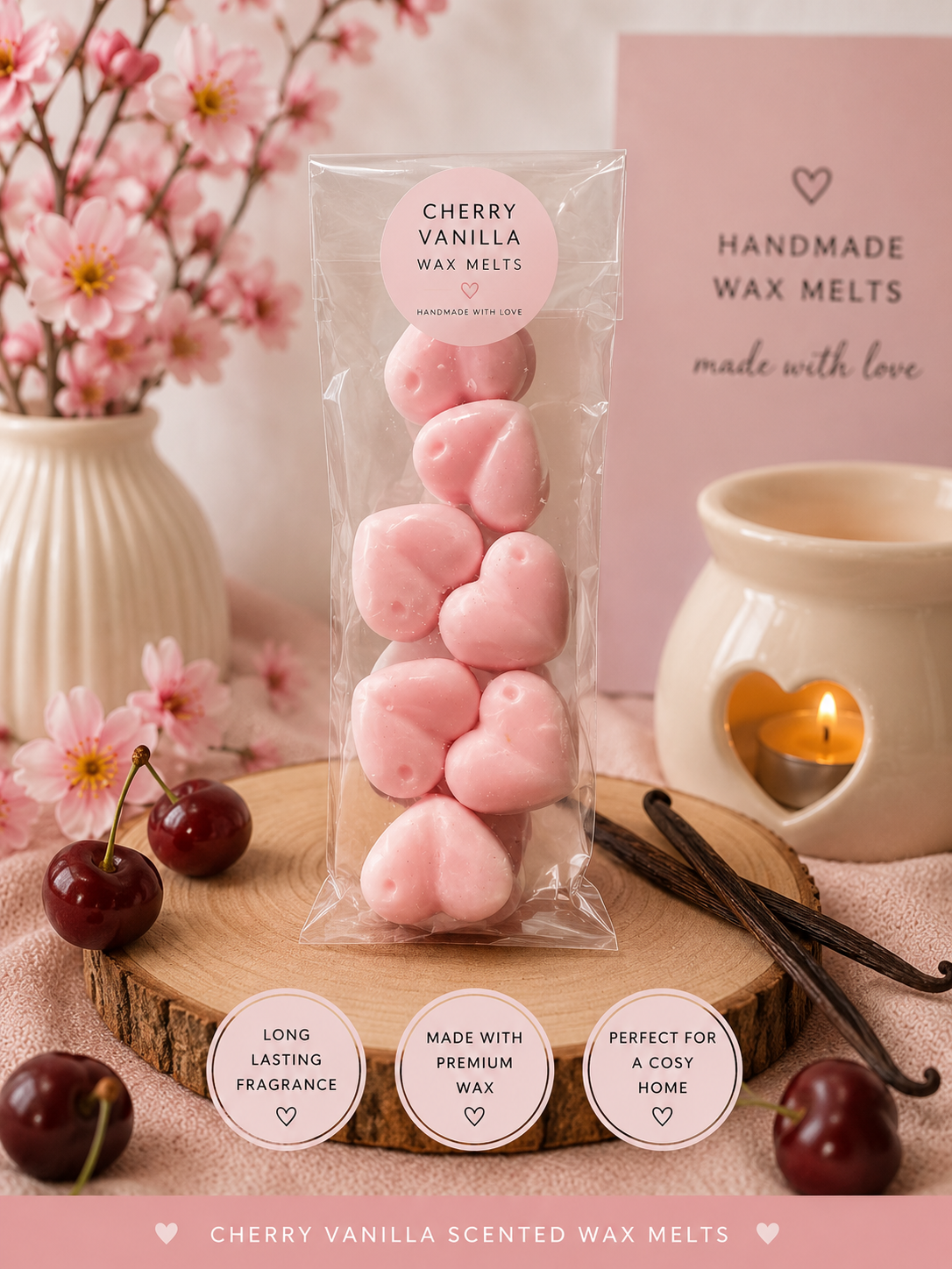 Cherry vanilla wax melts