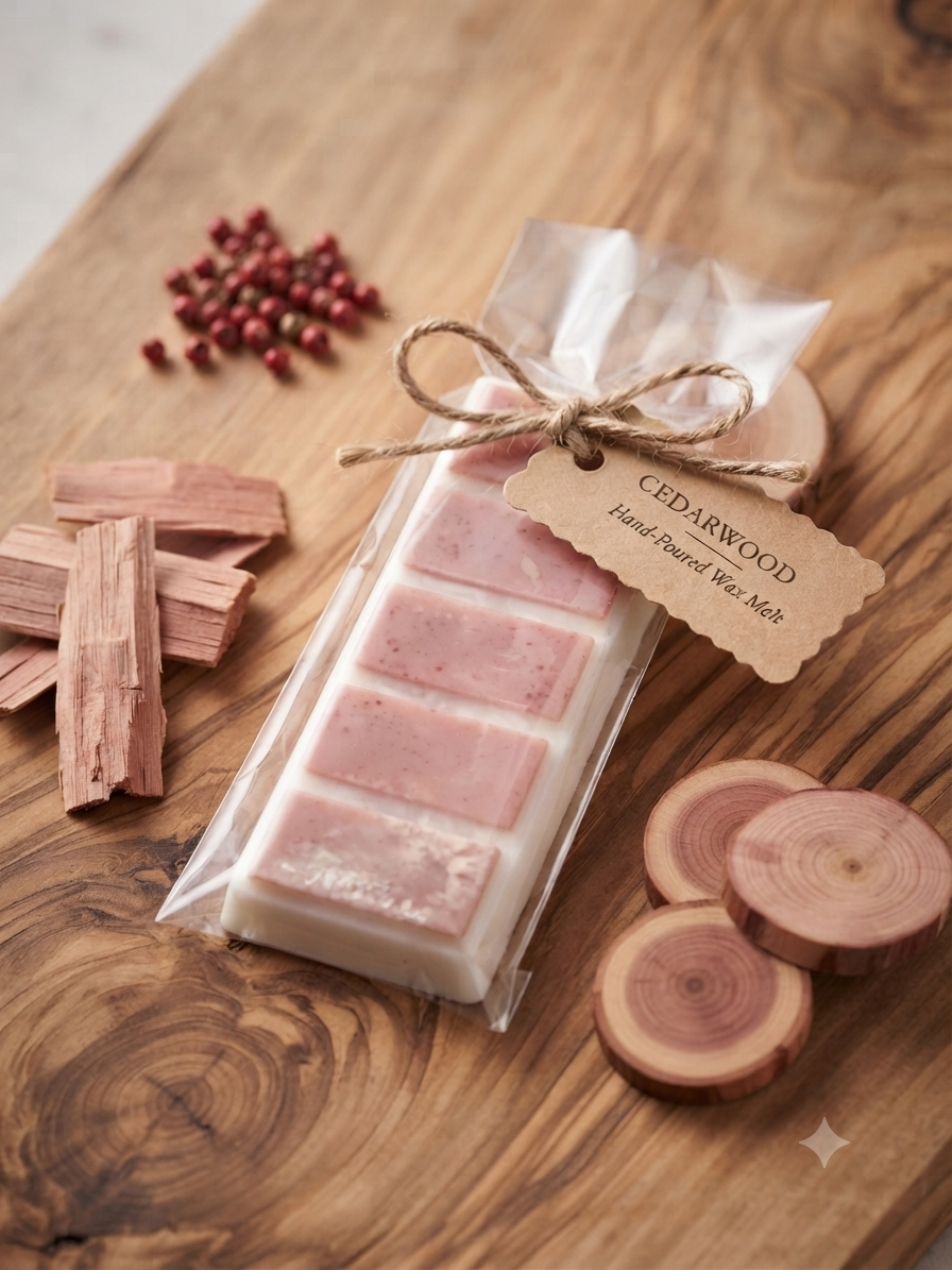 Cedar wood wax melt bar